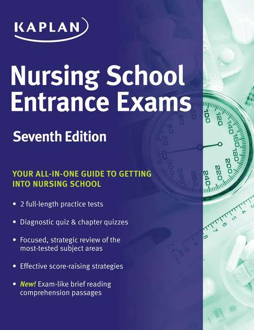 Book cover of Nursing School Entrance Exams