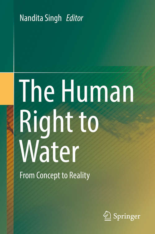 Book cover of The Human Right to Water