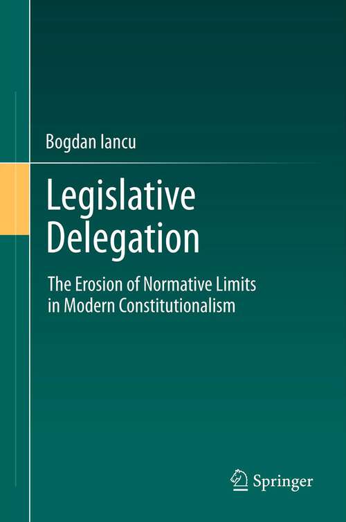 Book cover of Legislative Delegation