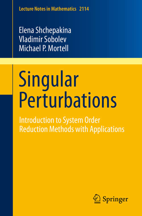 Book cover of Singular Perturbations