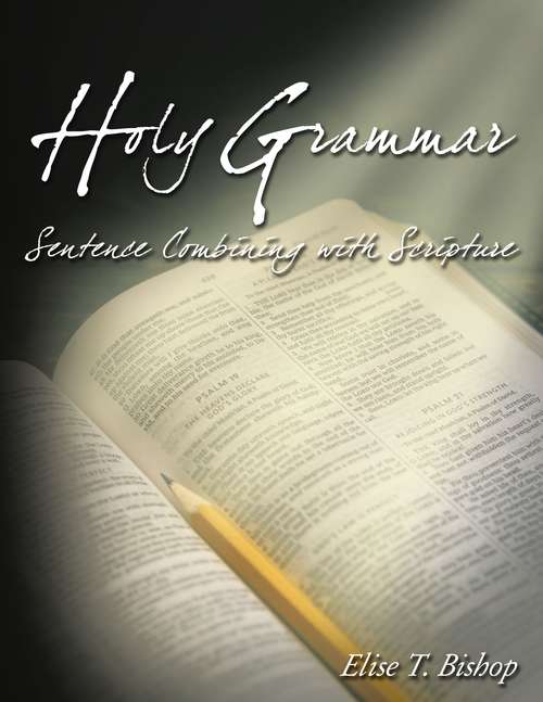 Book cover of Holy Grammar: Sentence Combining with Scripture
