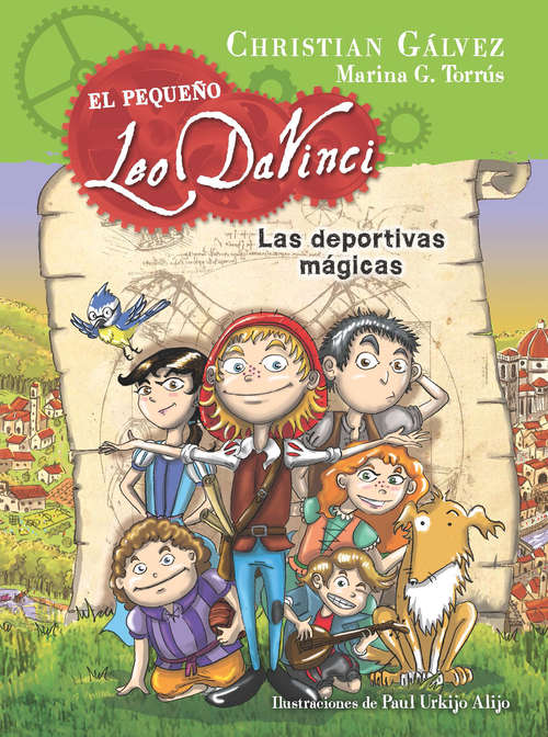 Book cover of Las deportivas mágicas  (El pequeño Leo Da Vinci #1)
