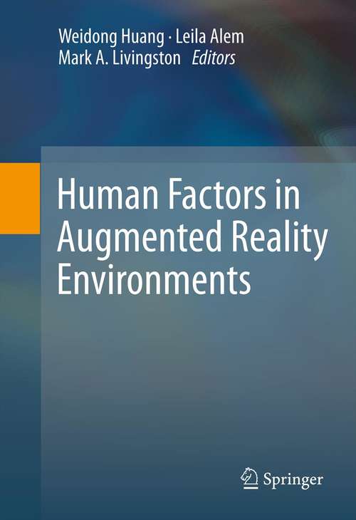 Book cover of Human Factors in Augmented Reality Environments