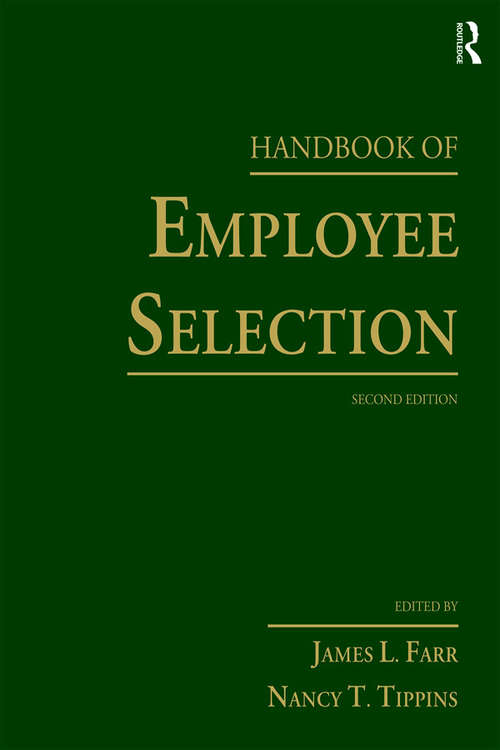 Book cover of Handbook of Employee Selection (2)