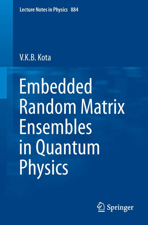 Book cover of Embedded Random Matrix Ensembles in Quantum Physics