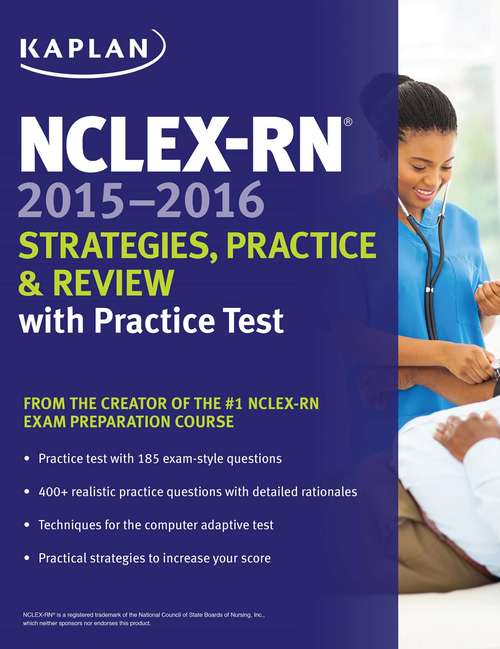 Book cover of NCLEX-RN 2015-2016 Strategies, Practice, and Review with Practice Test