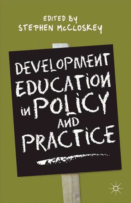 Book cover of Development Education in Policy and Practice