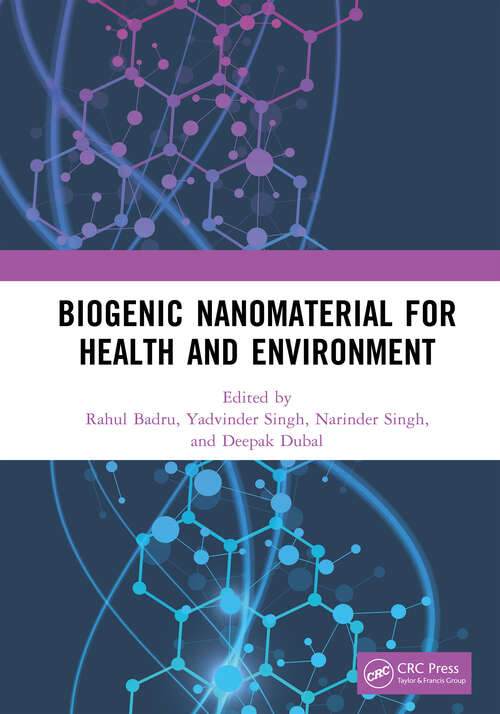 Book cover of Biogenic Nanomaterial for Health and Environment