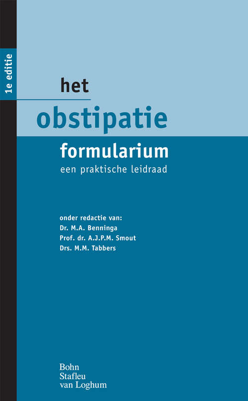Book cover of Het obstipatie formularium