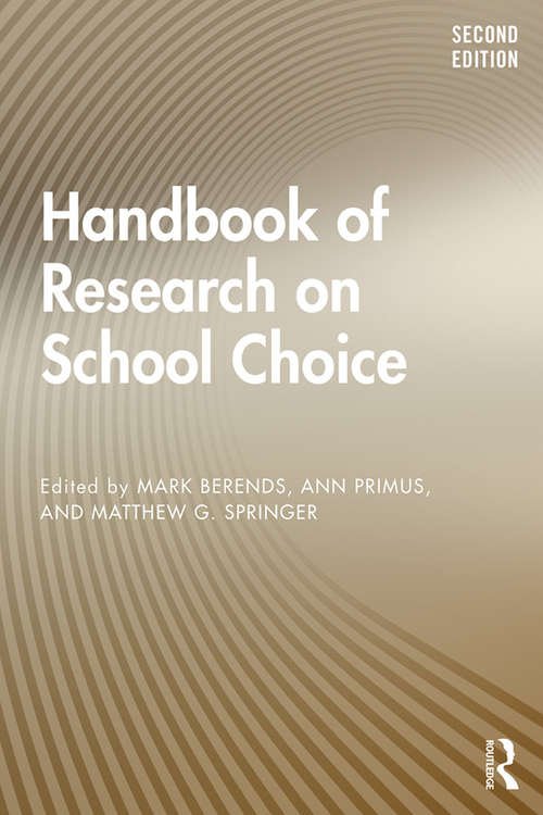 Book cover of Handbook of Research on School Choice