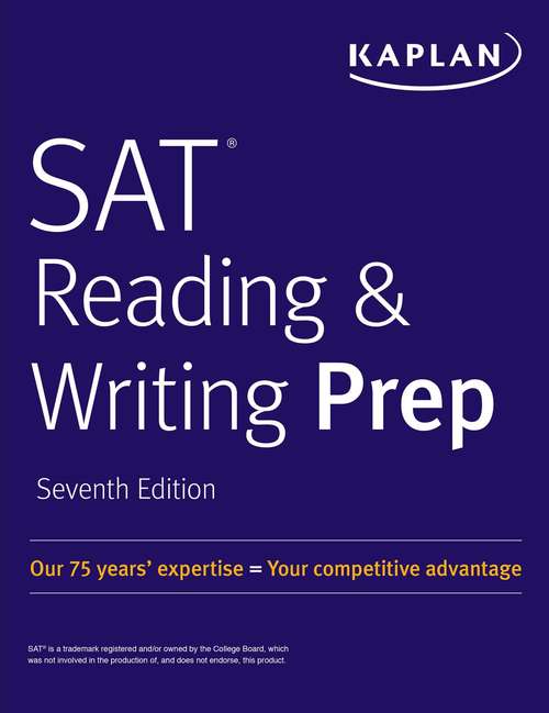 Book cover of SAT Reading & Writing Prep