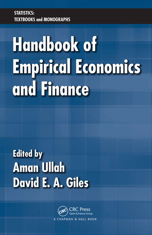 Book cover of Handbook of Empirical Economics and Finance (1) (Statistics: A Series of Textbooks and Monographs)