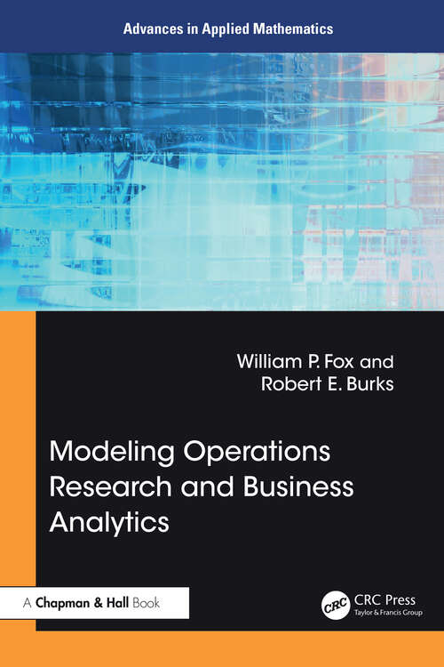 Book cover of Modeling Operations Research and Business Analytics (ISSN)