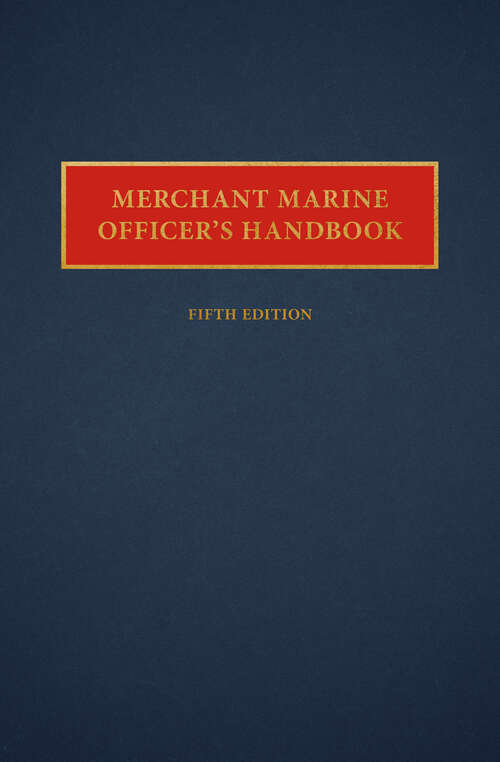 Book cover of Merchant Marine Officers' Handbook