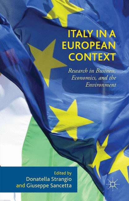 Book cover of Italy in a European Context: Research In Business, Economics, And The Environment