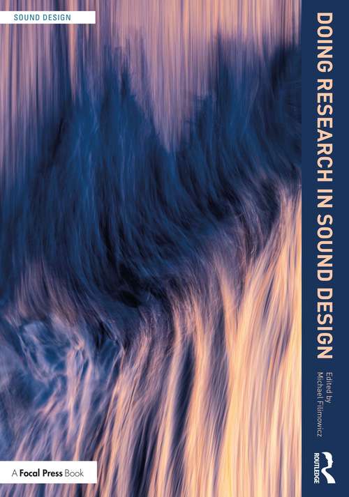 Book cover of Doing Research in Sound Design (Sound Design)