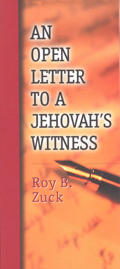 Book cover of An Open Letter to a Jehovah's Witness (New Edition)
