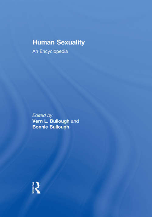 Book cover of Human Sexuality: An Encyclopedia (New Concepts In Human Sexuality Ser.)