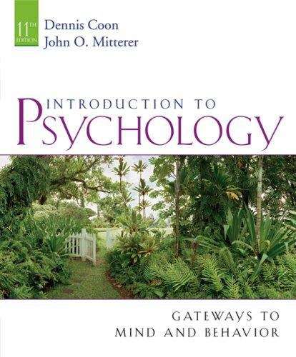 Book cover of Introduction to Psychology: Gateways to Mind and Behavior