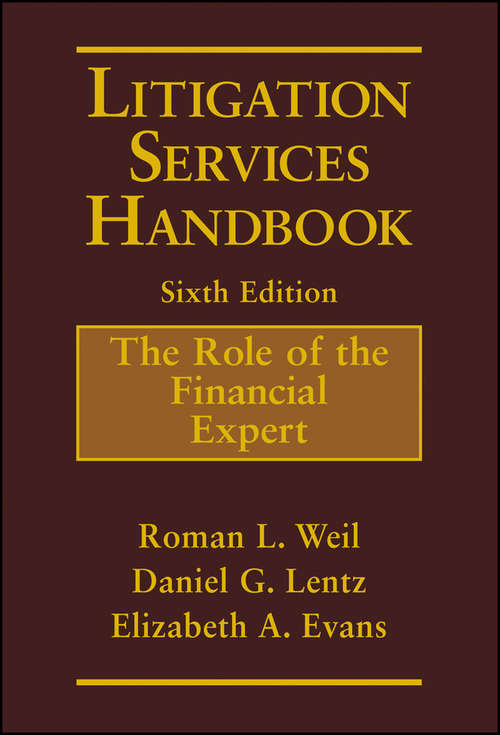 Book cover of Litigation Services Handbook: The Role of the Financial Expert (6)