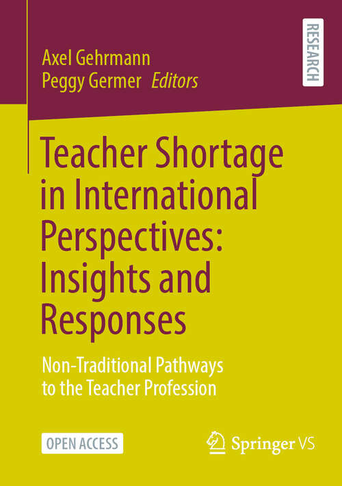 Book cover of Teacher Shortage in International Perspectives: Non-Traditional Pathways to the Teacher Profession