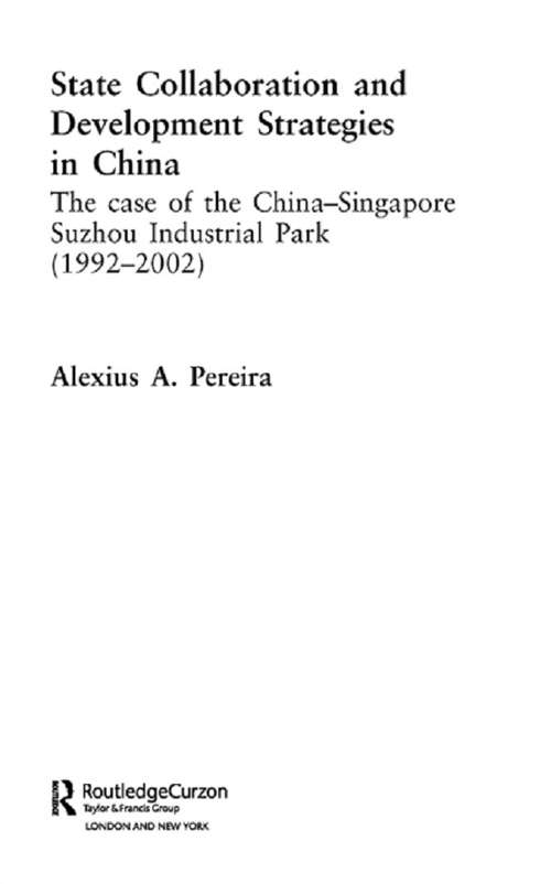 Book cover of State Collaboration and Development Strategies in China (Routledge Studies in the Growth Economies of Asia)