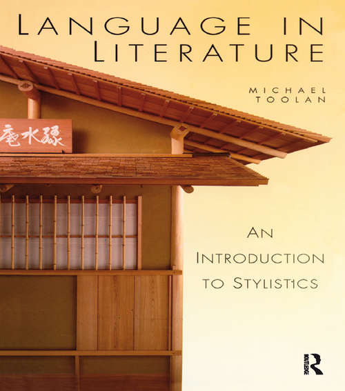 Book cover of Language in Literature: An Introduction To Stylistics (A\hodder Arnold Publication)