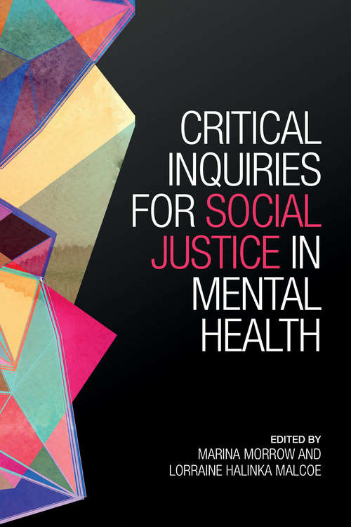 Book cover of Critical Inquiries for Social Justice in Mental Health