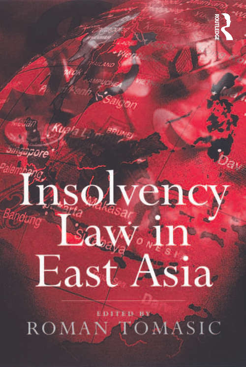 Book cover of Insolvency Law in East Asia