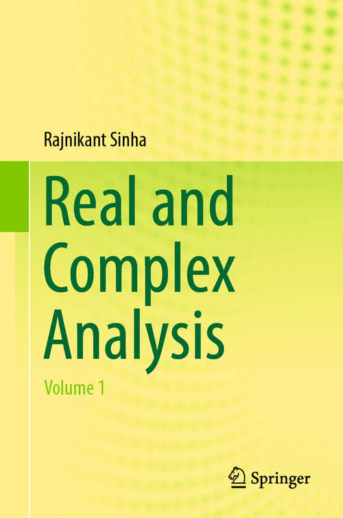 Book cover of Real and Complex Analysis: Volume 2