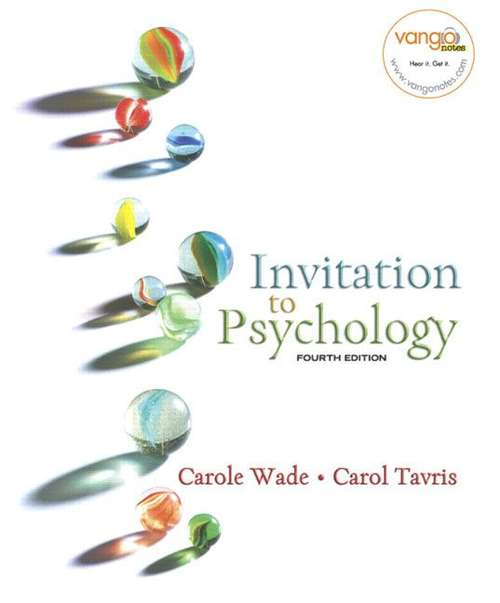 Book cover of Invitation To Psychology