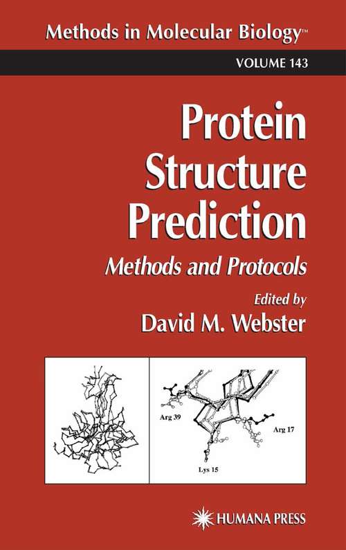 Book cover of Protein Structure Prediction