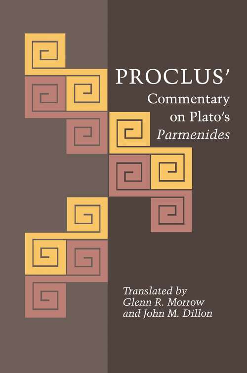 Book cover of Proclus' Commentary on Plato's Parmenides