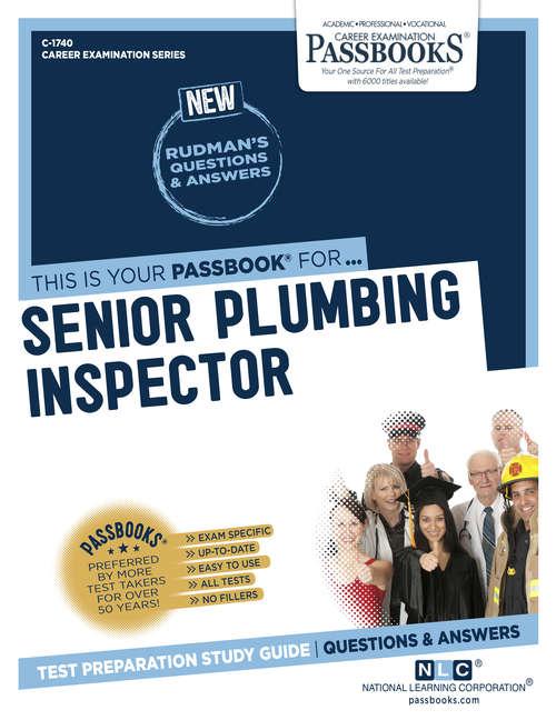 Book cover of Senior Plumbing Inspector: Passbooks Study Guide (Career Examination Series)