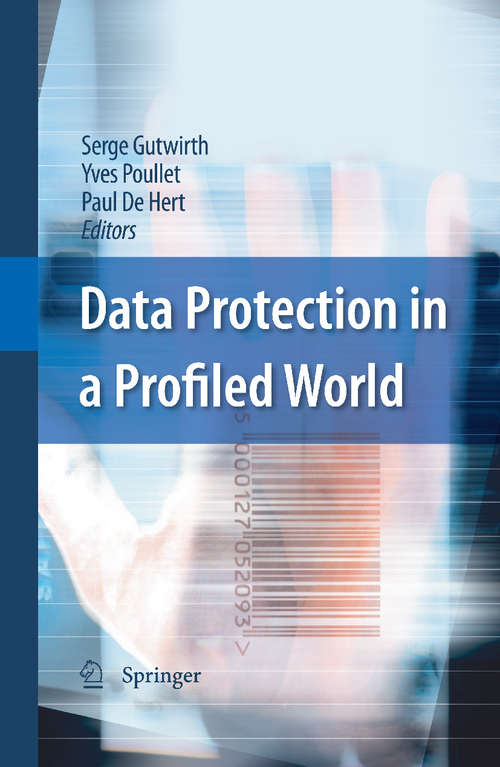 Book cover of Data Protection in a Profiled World