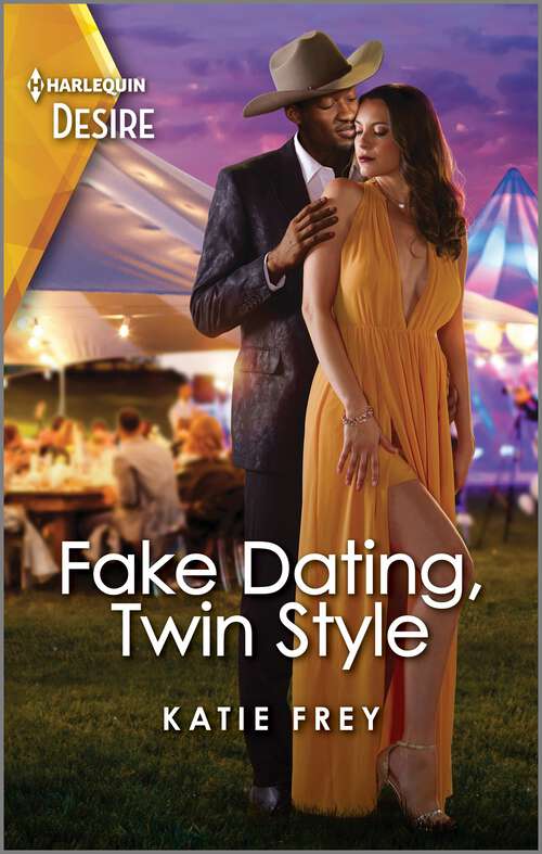 Book cover of Fake Dating, Twin Style: A Western Twin Swap Romance (Original) (Hartmann Heirs #2)