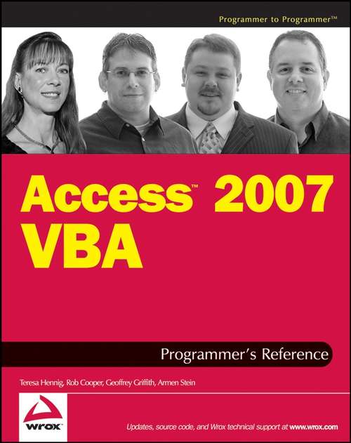 Book cover of Access 2007 VBA Programmer's Reference