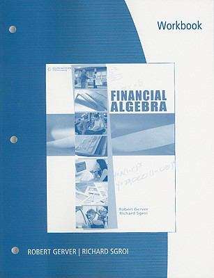 Book cover of Financial Algebra: Student Workbook