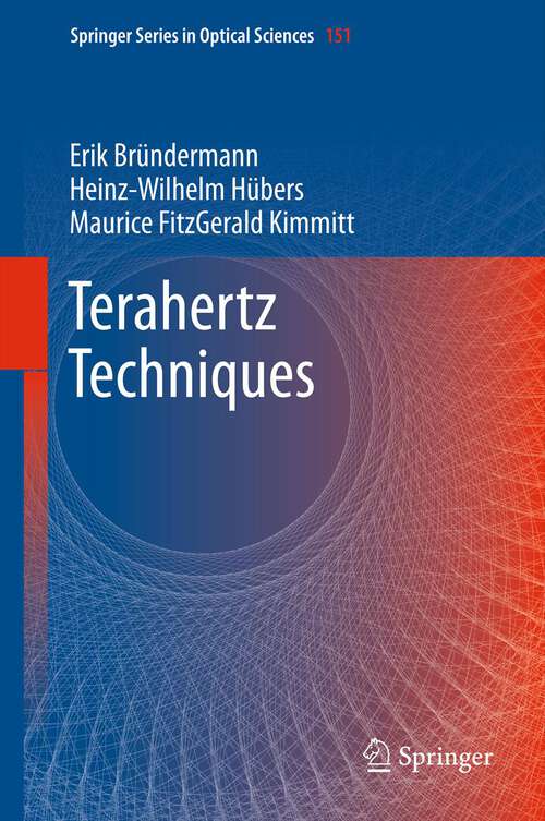 Book cover of Terahertz Techniques