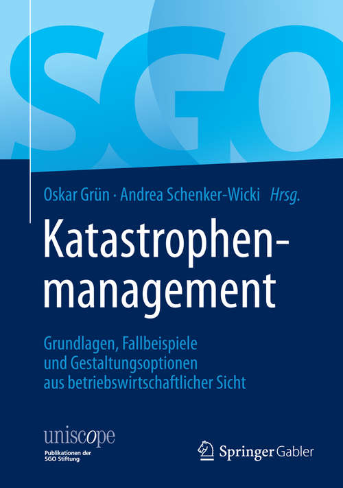 Book cover of Katastrophenmanagement