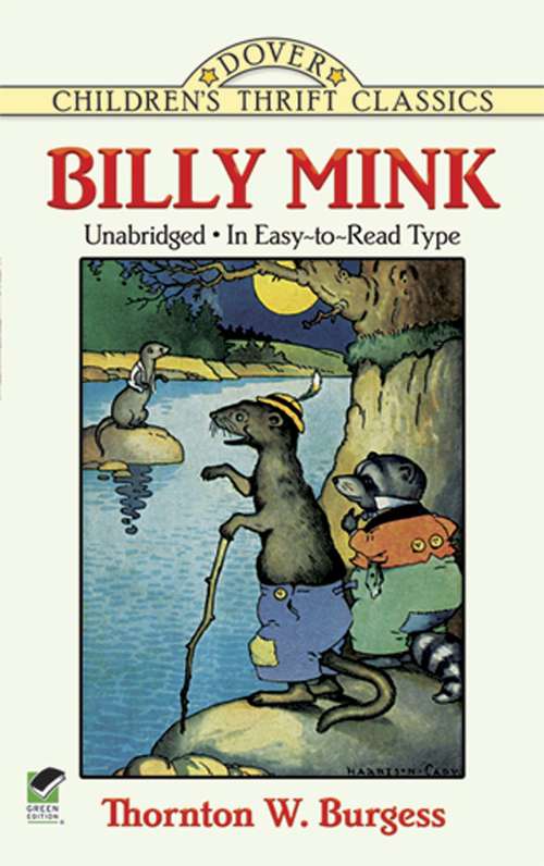 Book cover of Billy Mink (Dover Children's Thrift Classics)