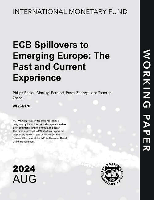 Book cover of ECB Spillovers to Emerging Europe: The Past and Current Experience (Imf Working Papers)