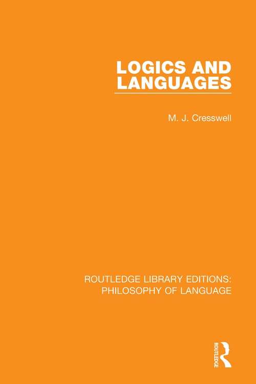 Book cover of Logics and Languages