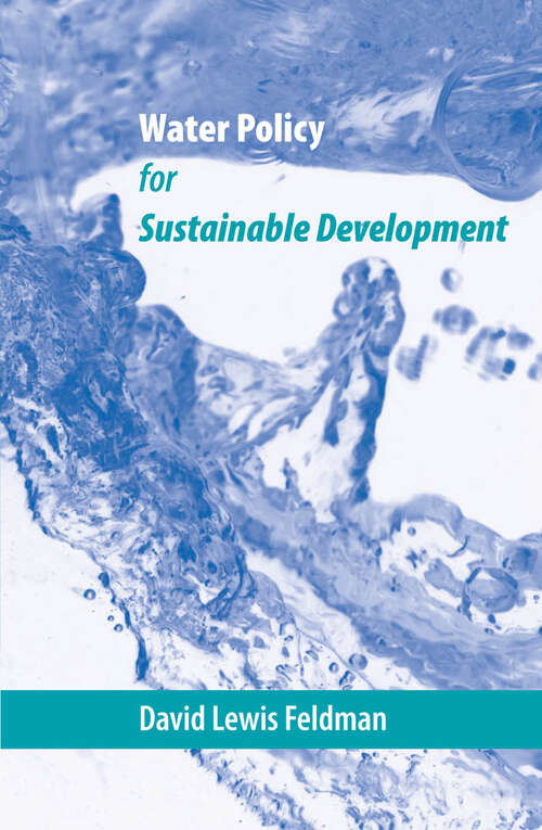 Book cover of Water Policy for Sustainable Development