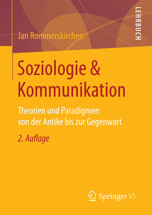 Book cover of Soziologie & Kommunikation