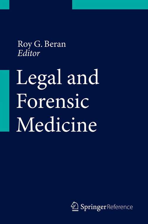 Book cover of Legal and Forensic Medicine