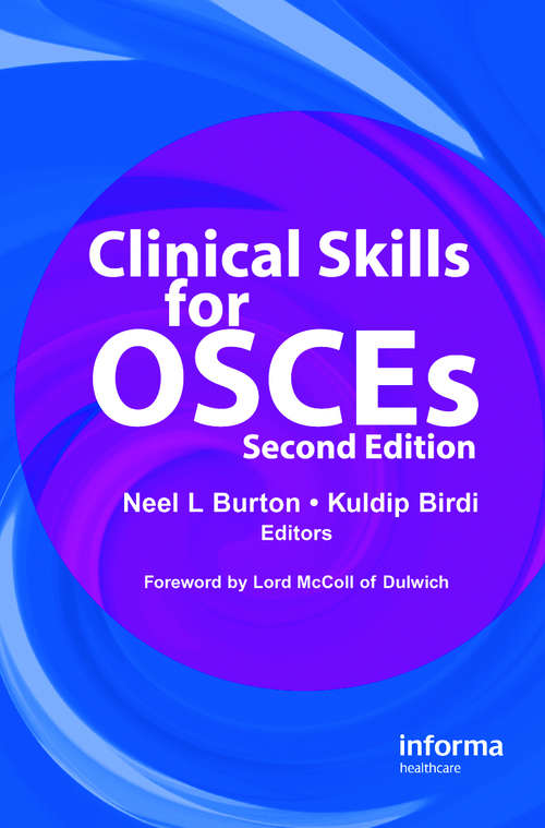 Book cover of Clinical Skills for OSCEs