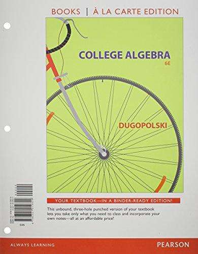 Book cover of College Algebra (Sixth Edition)
