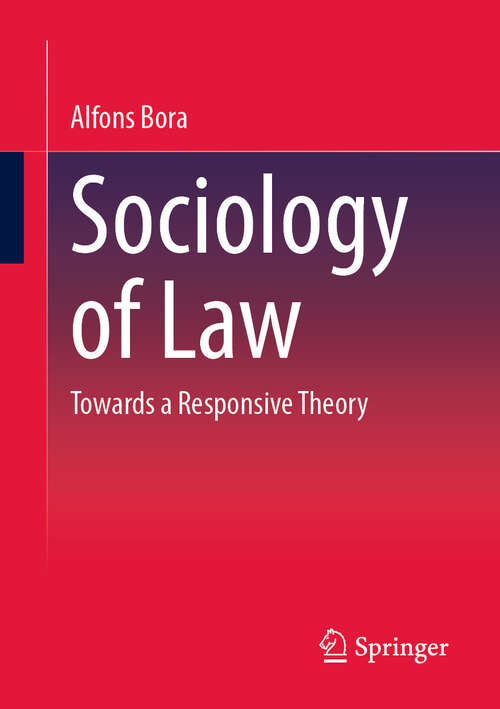 Book cover of Sociology of law: Towards a responsive theory