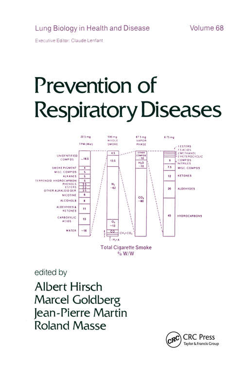 Book cover of Prevention of Respiratory Diseases (Lung Biology in Health and Disease)